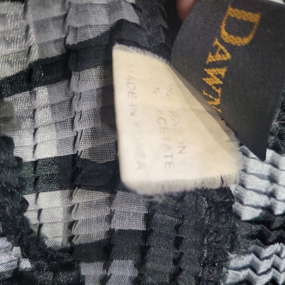 Vintage Amber Animal Print Mock Neck Top Long Sleeve Blouse One Size - Picture 9 of 9